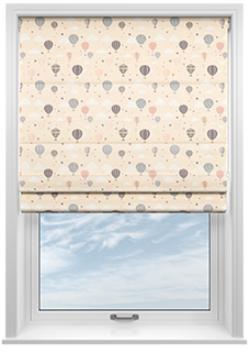 Balloon Festival, Soft Cream - Motorised Roman Blind